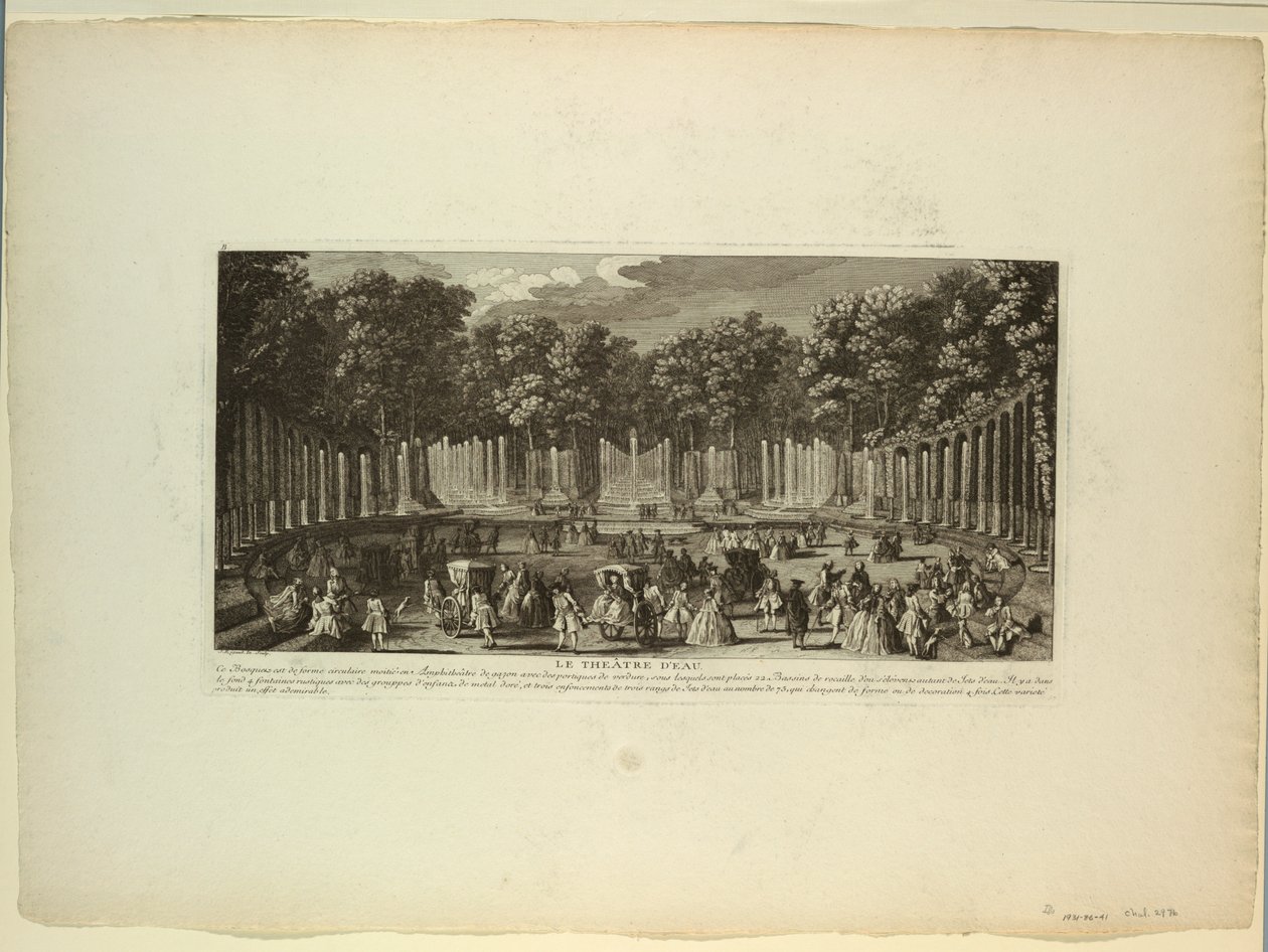 Versailles, hager, vannteater av Unknown artist