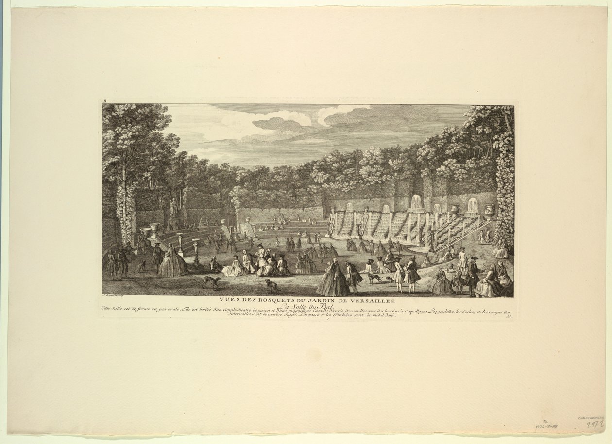 Versailles, Groves of the Garden, Ballroom av Unknown artist