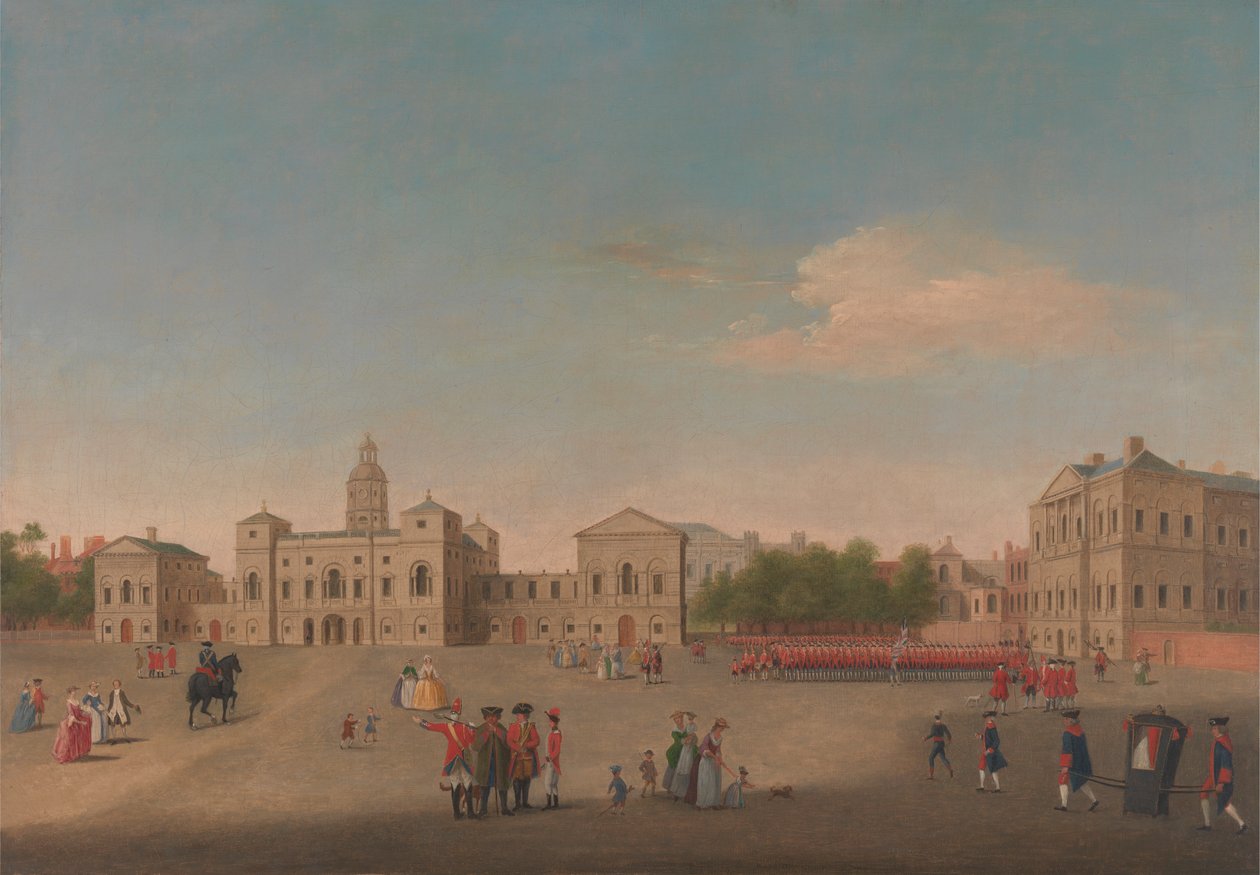 Utsikt over Horse Guards og Whitehall av Unknown artist