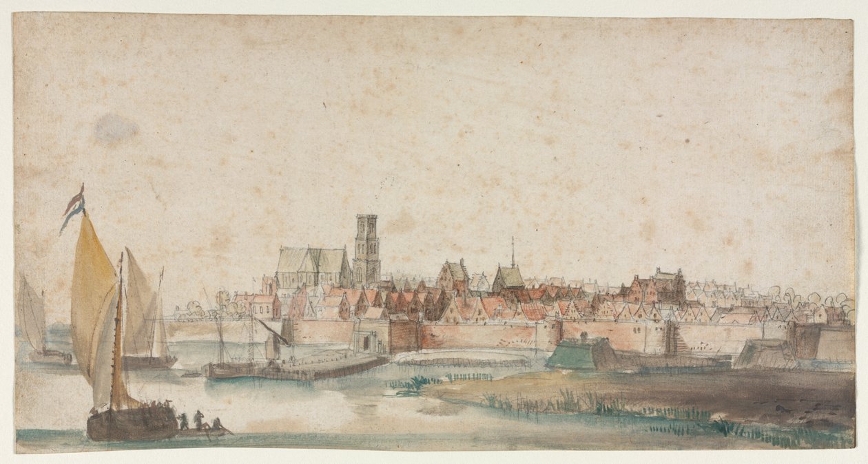 Utsikt over St. Geertruidenberg av Unknown artist