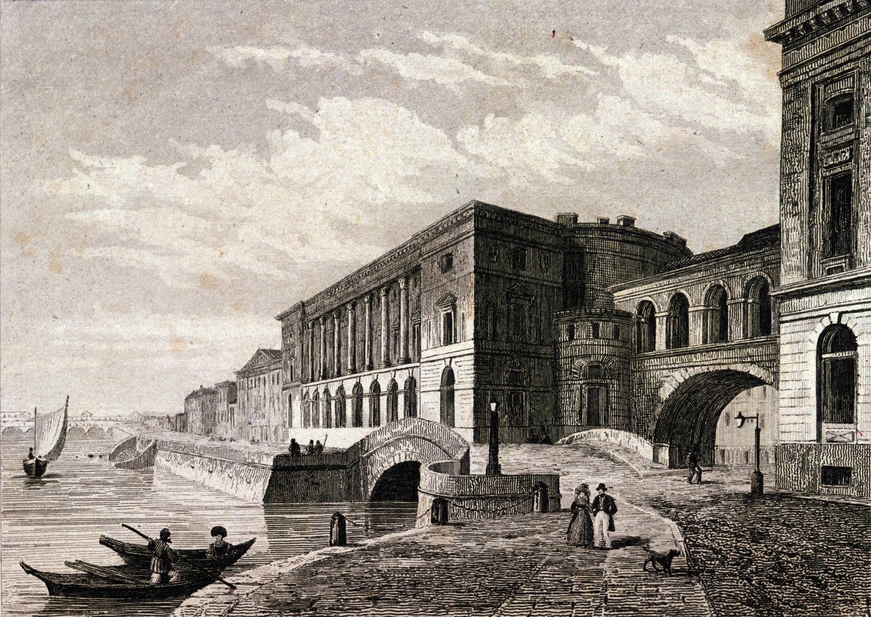 Utsikt over St. Petersburg-teatret i 1828. av Unknown artist