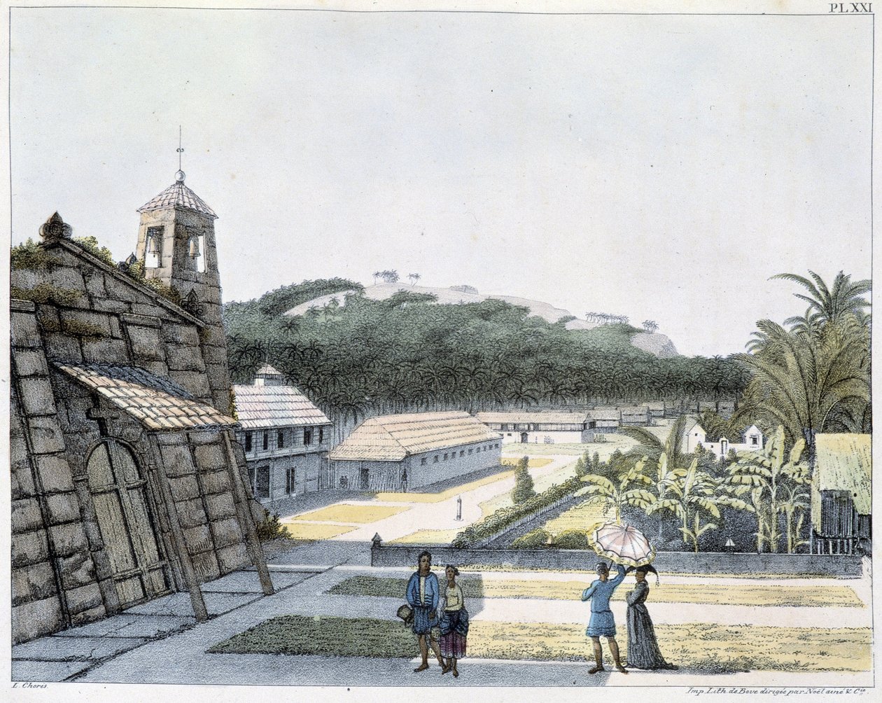 Utsikt over byen Agana, skjærgården til Marianaøyene av Unknown artist