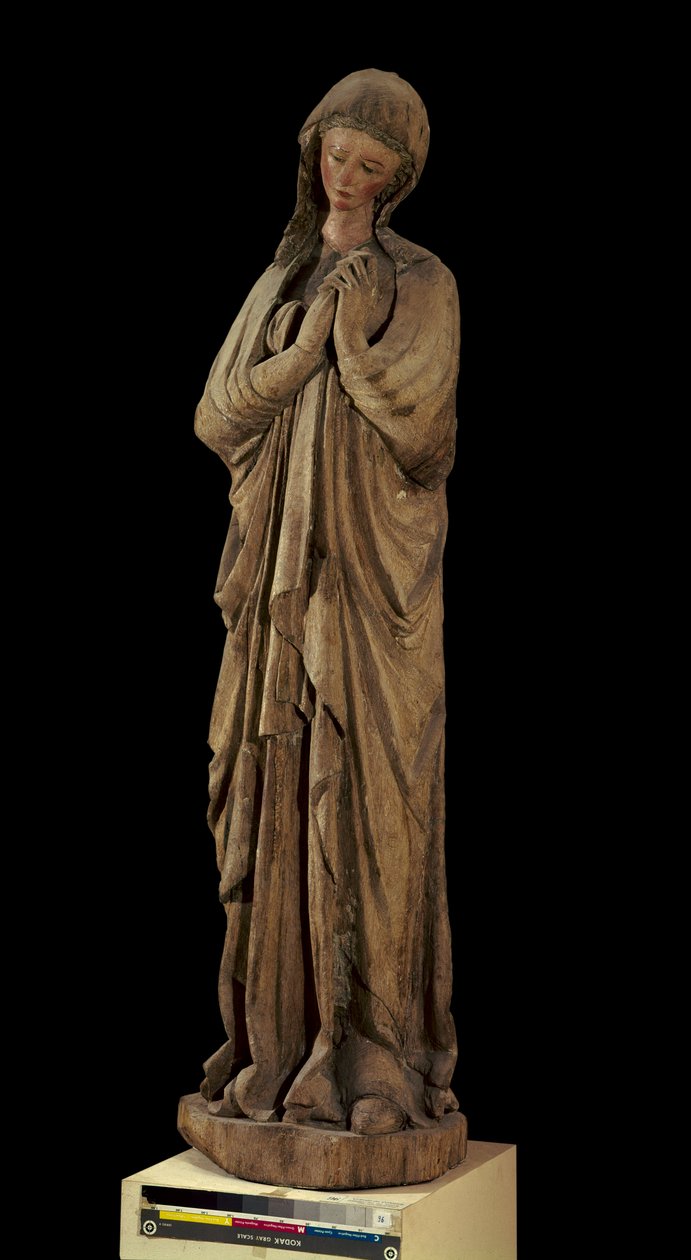 Jomfru av Golgata Polykrom treskulptur fra Gotland i Sverige sent på 1700-tallet av Unknown artist