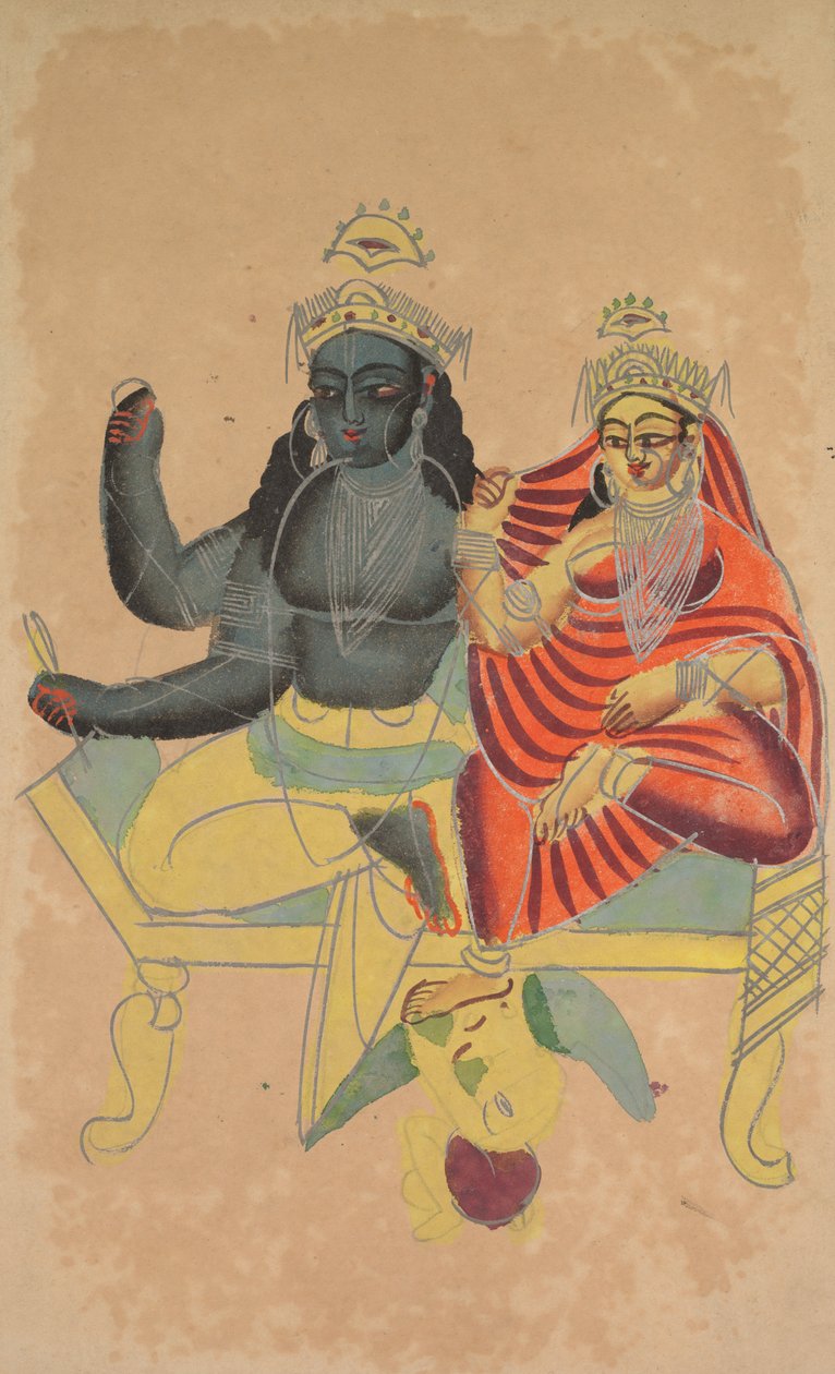 Vishnu og Lakshmi av Unknown artist