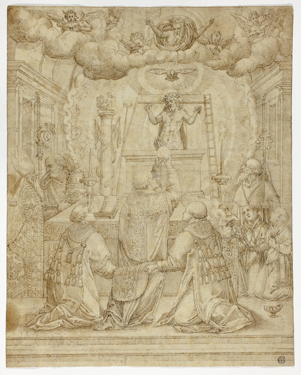 Visjon av Saint Gregory av Unknown artist