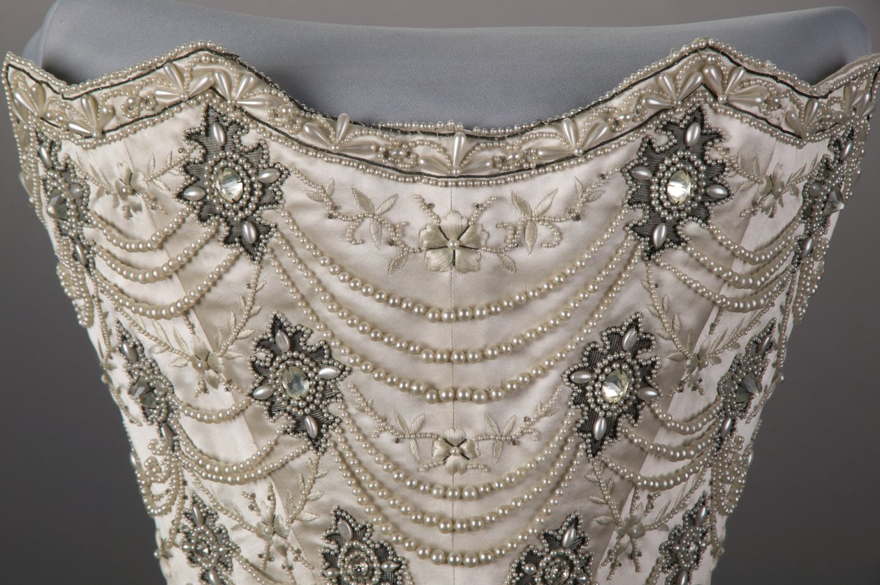 Brudekjole bodice av Unknown artist