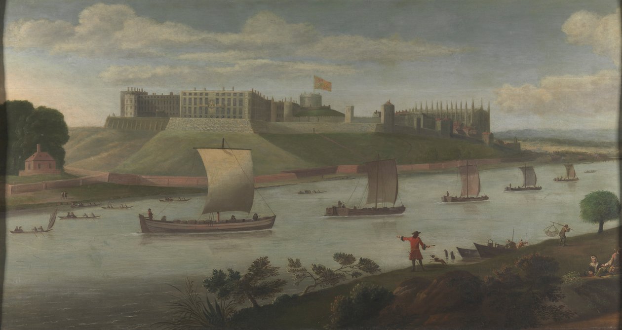 Windsor Castle fra Buckinghamshire Bank av Unknown artist