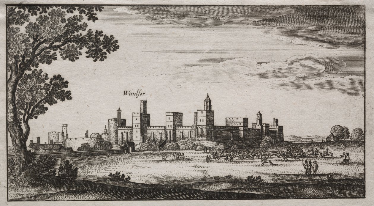 Windsor Castle fra sørøst av Unknown artist