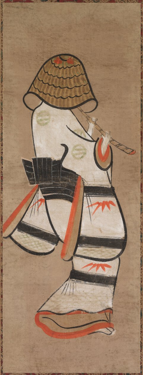 Woman as an Ichinerant Monk: Ona Komuso (Otsue) av Unknown artist