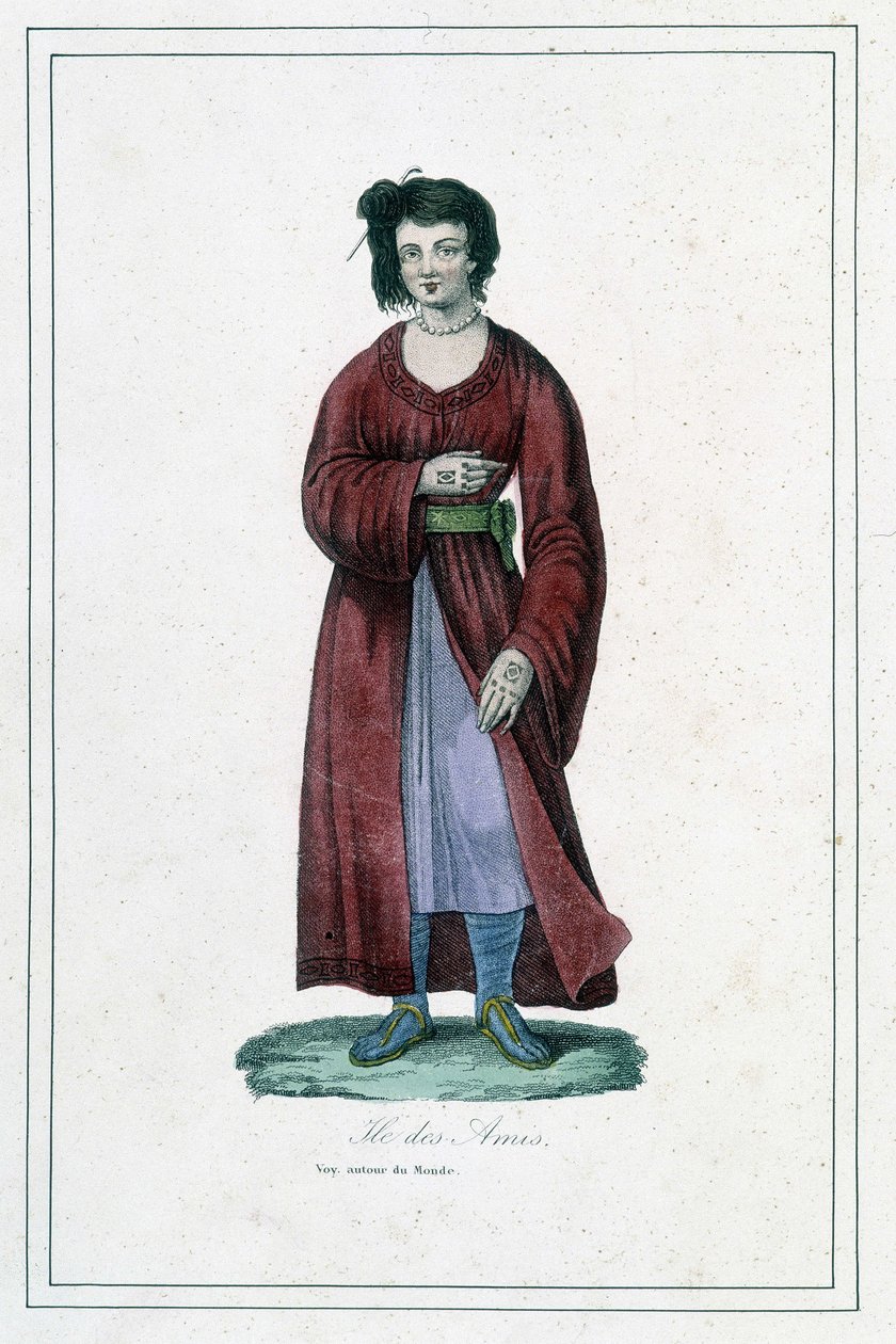 Woman of the Island of Friends - i "" Album des voyages"" av Unknown artist