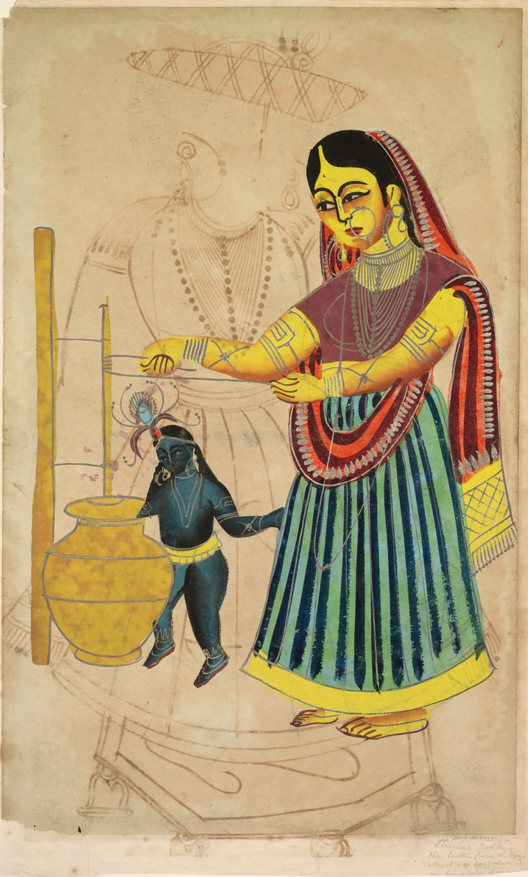 Yasoda kjernesmør (verso) av Unknown artist