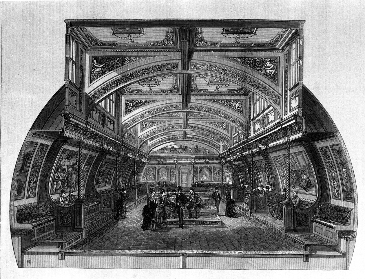båt designet mot sjøsyke av Henry Bessemer (1813-1898). av Unknown artist