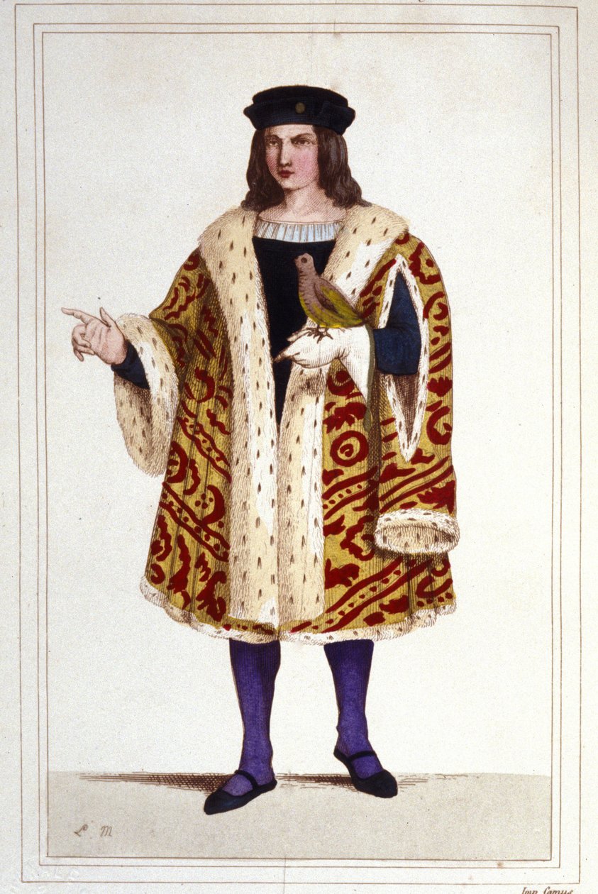 portrett av Guillaume de Montmorency (ca. 1453 - 1531) gravering fra 1830. av Unknown artist