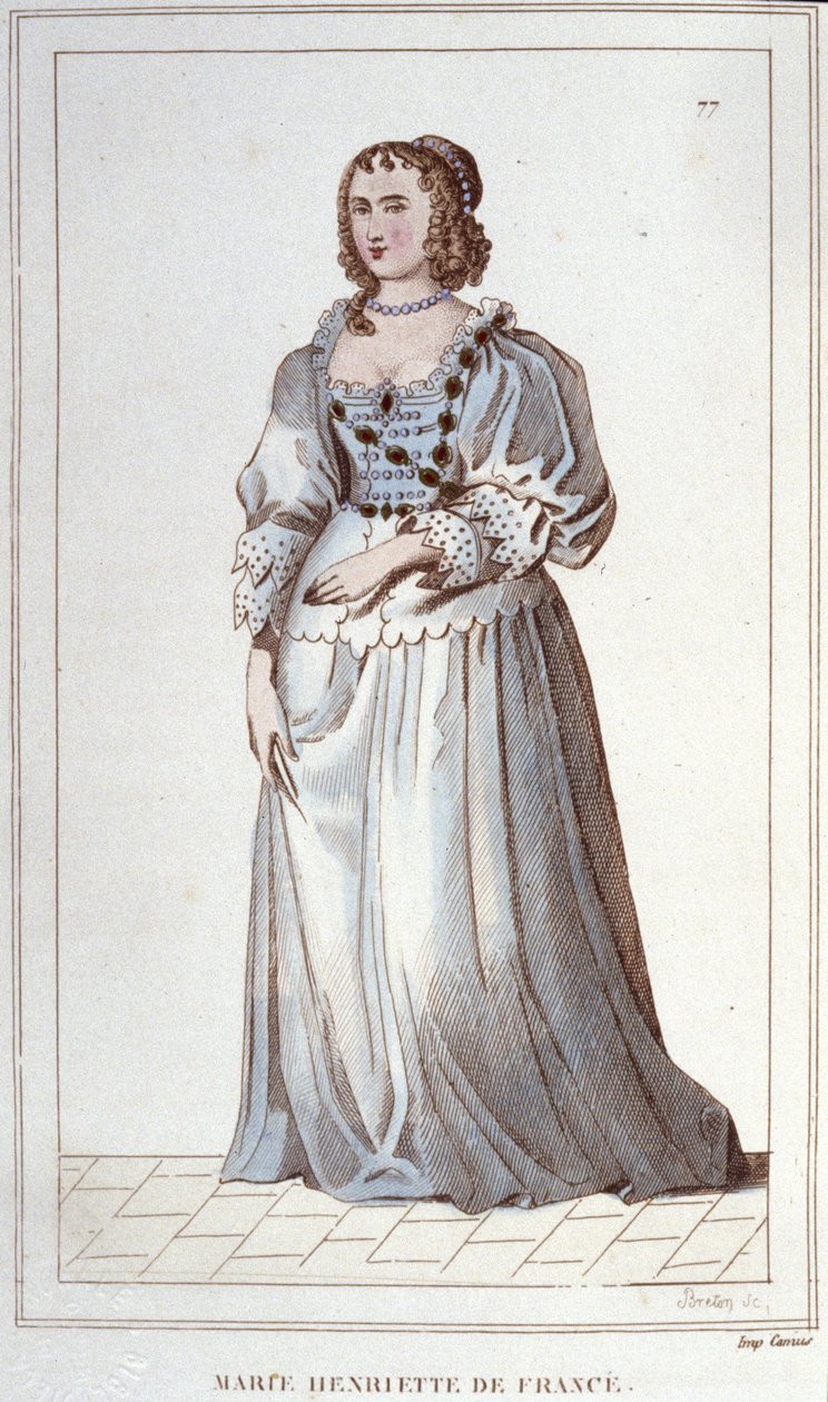 portrett av Henriette-Marie av Frankrike. Paris av Unknown artist