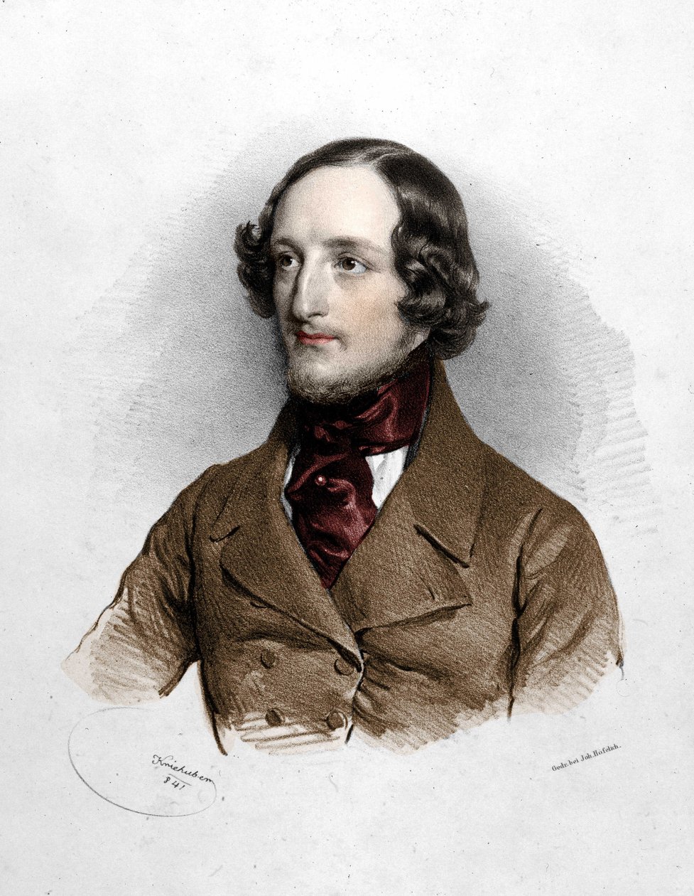 portrett av komponisten Sigismund Thalberg (1812 - 1871). av Unknown artist