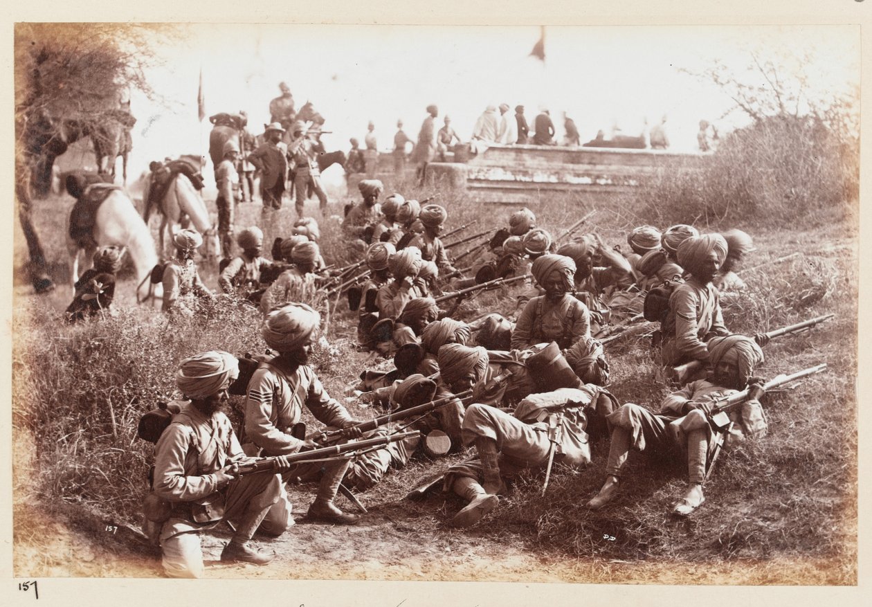14. sikher venter på angrep, Delhi treningsleir av Unknown photographer