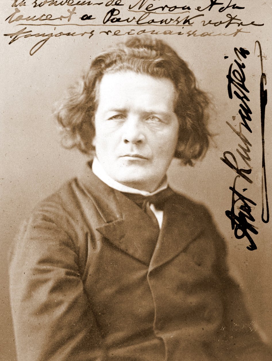 Anton Grigorievich Rubinstein. Russisk pianist og komponist (f ved Vykhvatintsy, nær Podolsk av Unknown photographer