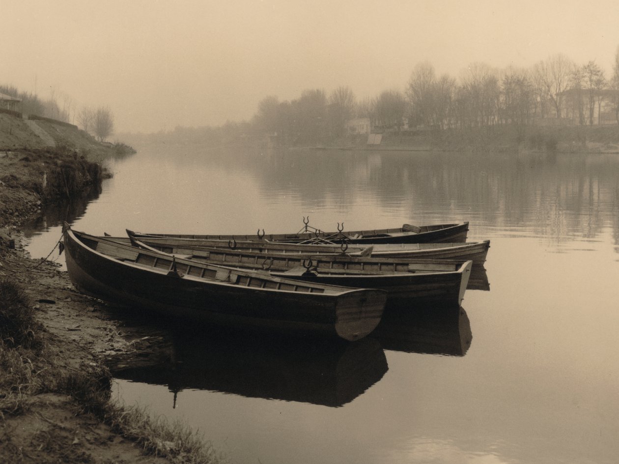 Båter på Arno, Firenze av Unknown photographer