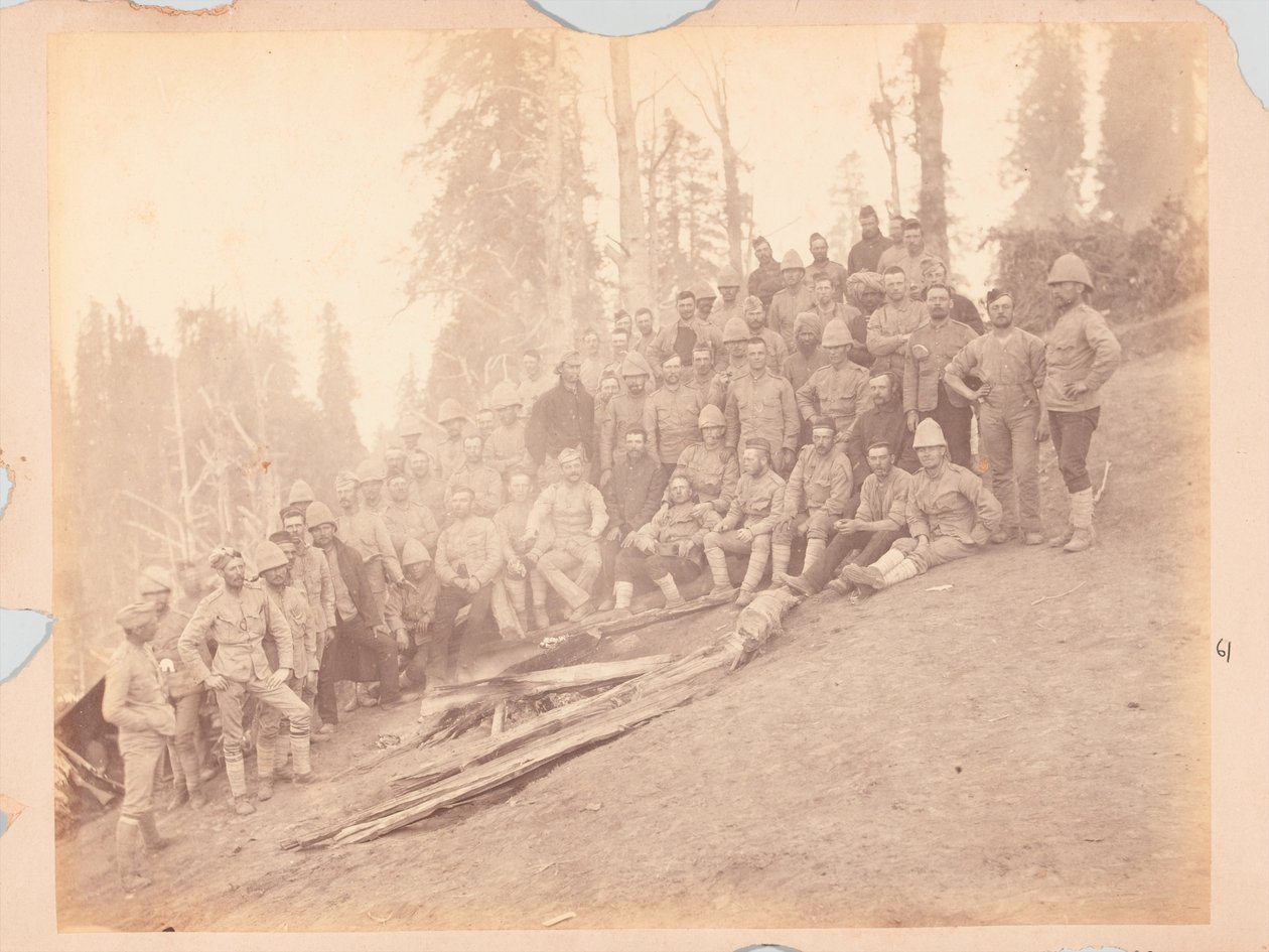 Britiske offiserer, Black Mountain Expedition av Unknown photographer