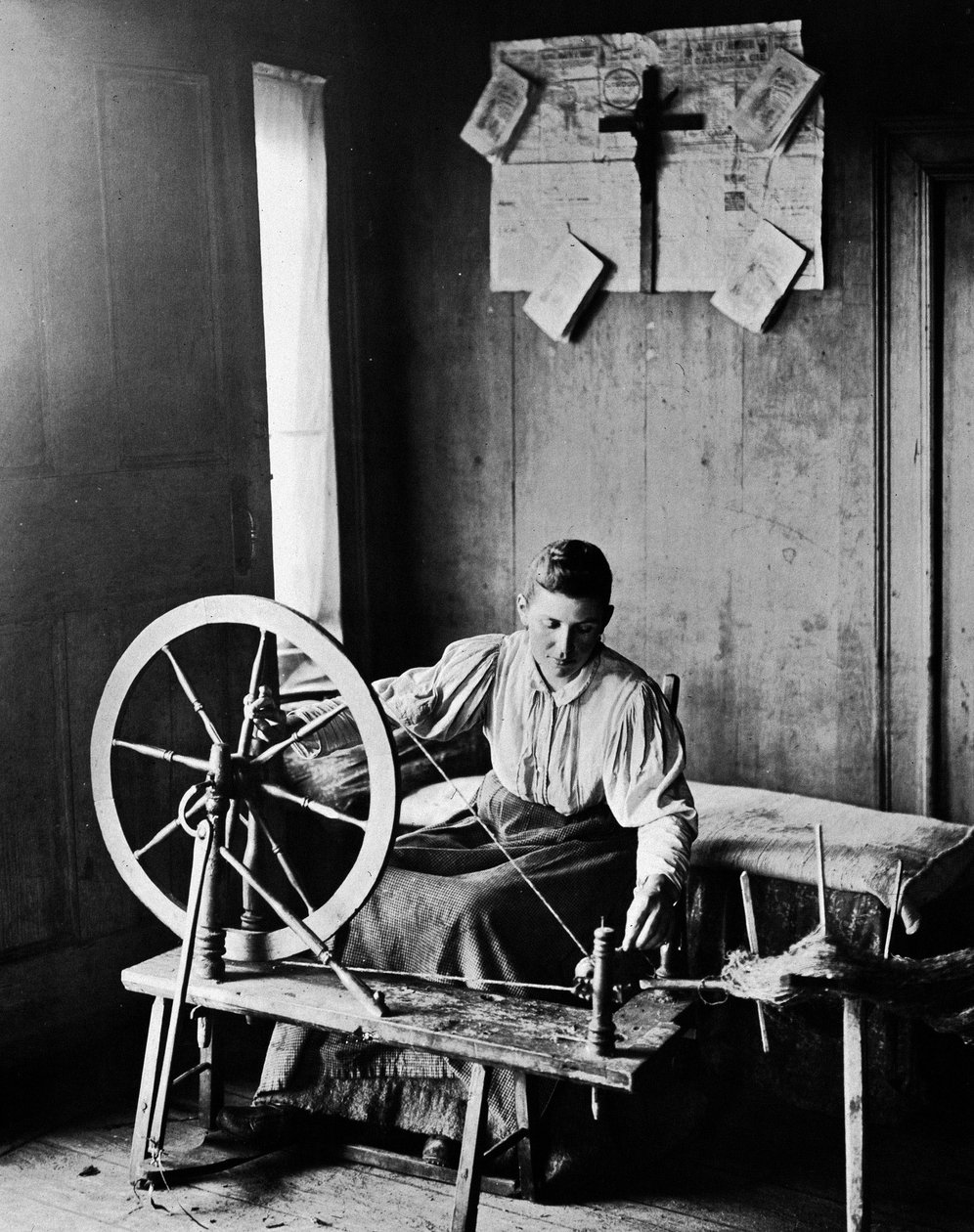 Håndverksveving av Nortman rundt 1890. av Unknown photographer