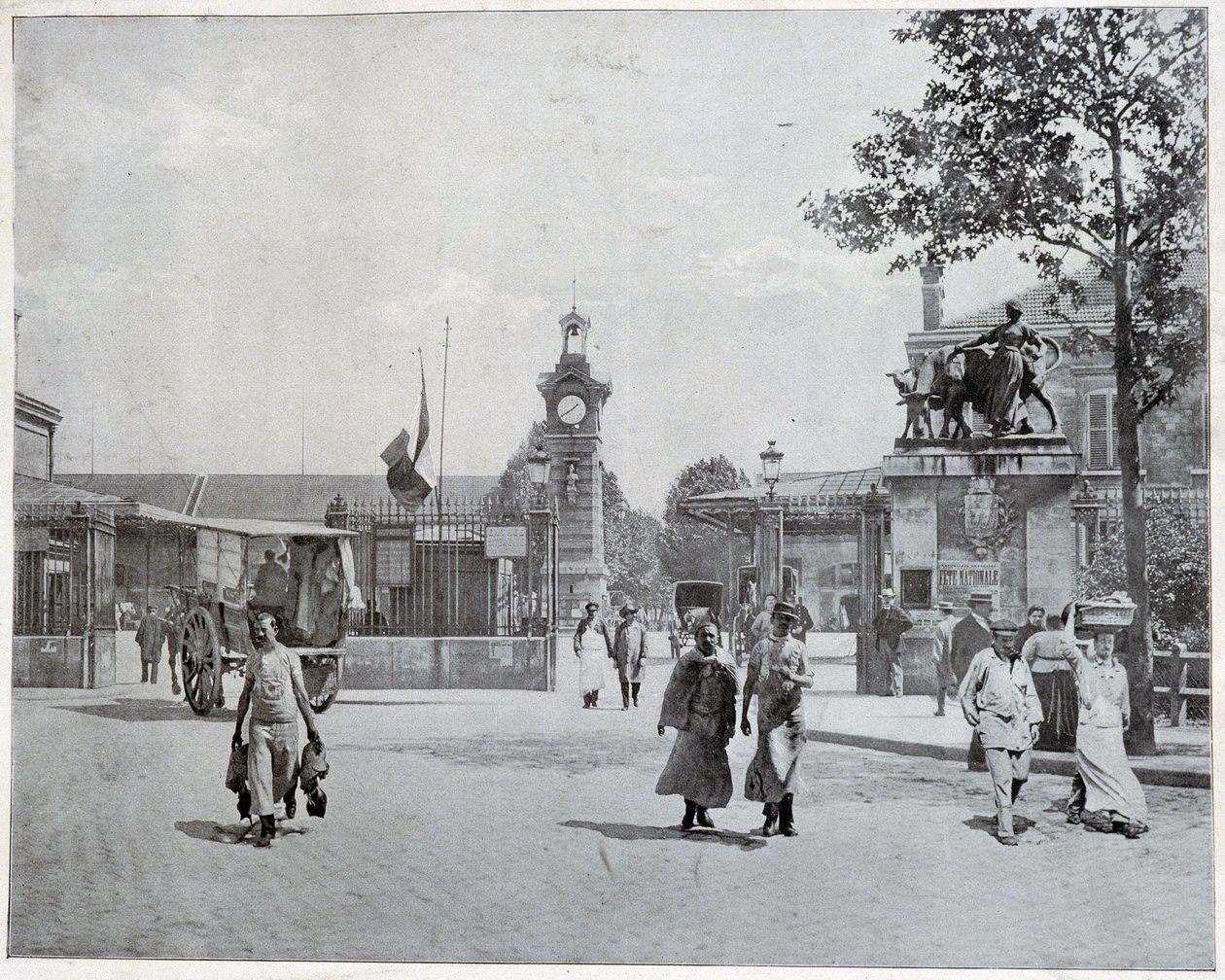 Inngang til slakteriene i La Villette av Unknown photographer