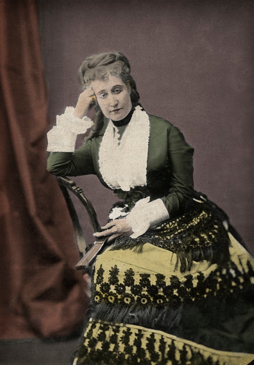 Eugenie de Montijo (1826-1920), kone til Napoleon III, Frankrikes siste keiserinne. av Unknown photographer