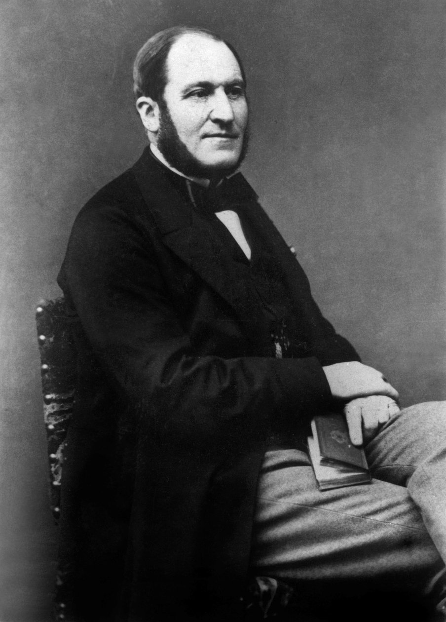 Georges Eugene Haussmann (1809-1891) fransk politiker som var ansvarlig for byplanleggingen av Paris under det andre imperiet av Unknown photographer