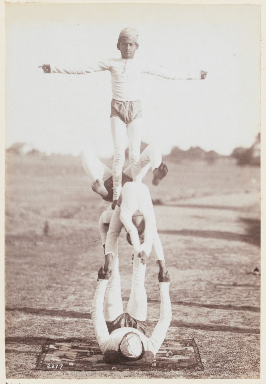 Gymnastikk på treningsleiren, Delhi av Unknown photographer