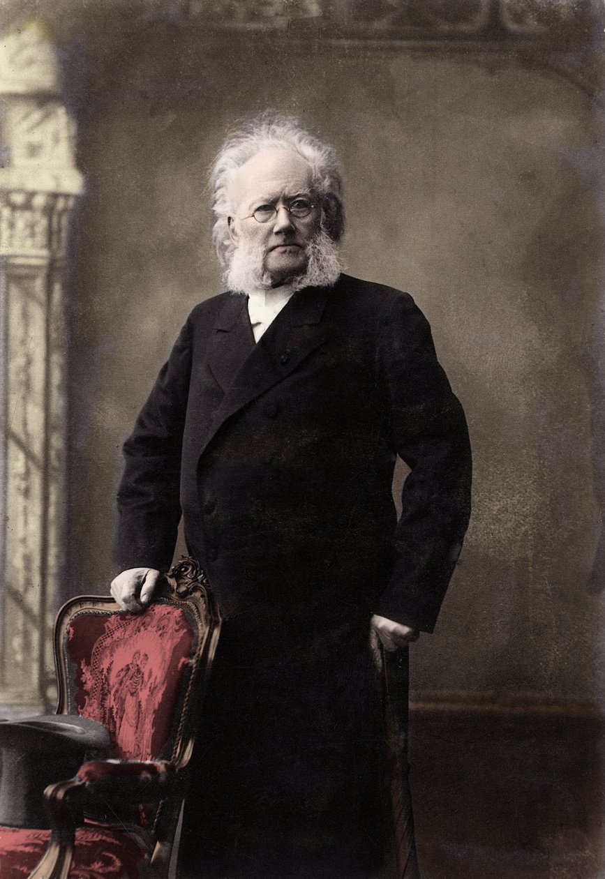 HENRIK IBSEN (1828-1906) norsk poet og dramatiker - Portrett av Henrik (Henri) Johan Ibsen (1828-1906), norsk dramatiker av Unknown photographer