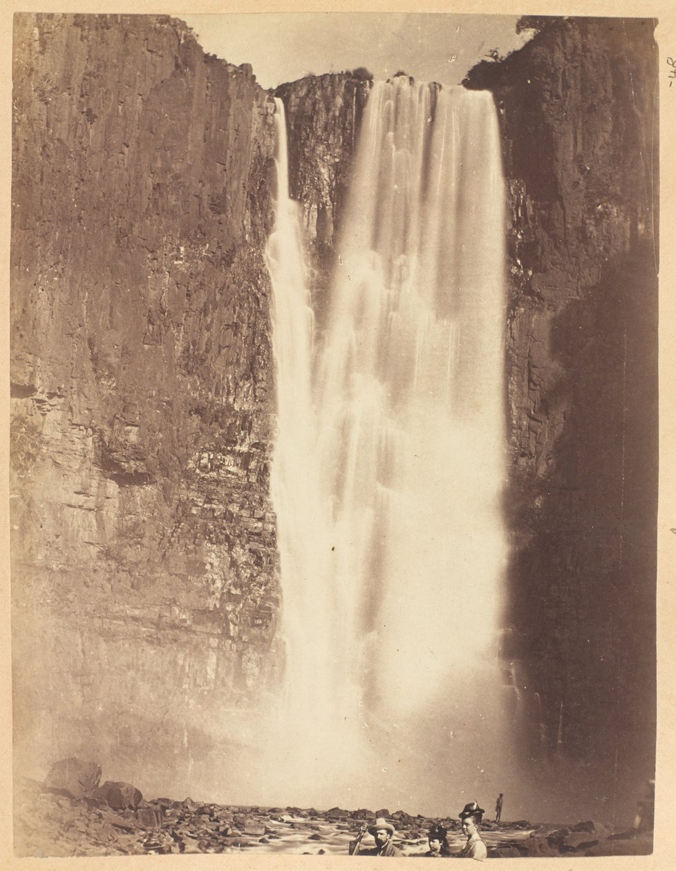 Howick Falls, Umgeni-elven, Natal-provinsen, Sør-Afrika, 1882 ca av Unknown