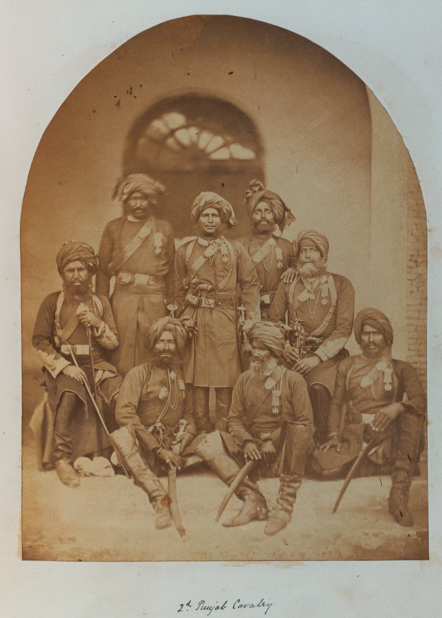 Indiske hæroffiserer og underoffiserer, alle innehavere av Indian Order of Merit av Unknown photographer