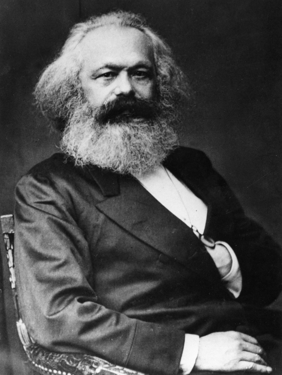 Karl Marx (1818–1893), tysk sosialistisk teoretiker og revolusjonær av Unknown photographer