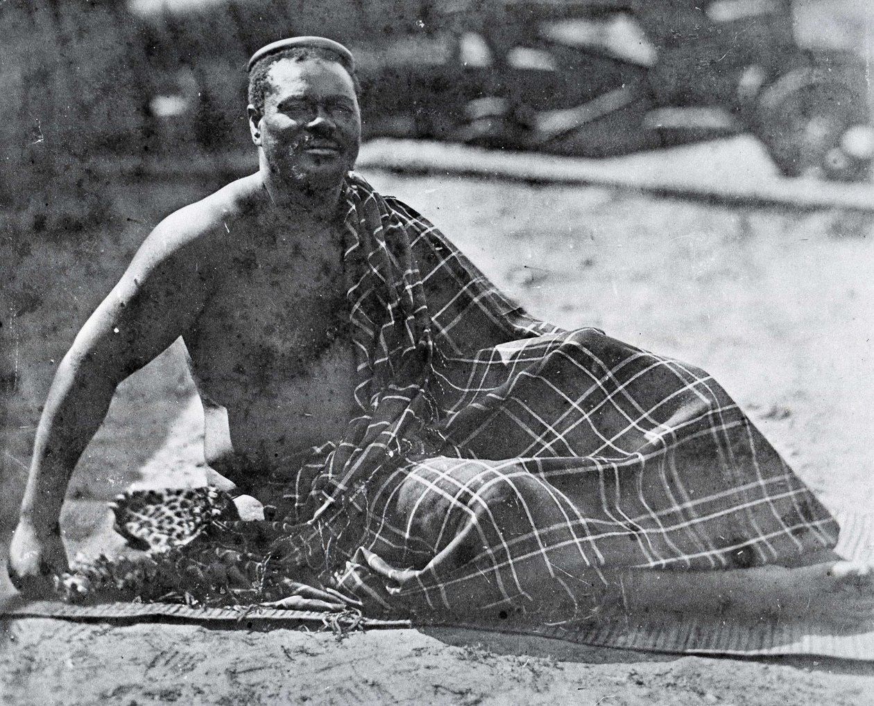 Kong Cetshwayo i eksil i Cape Town av Unknown photographer