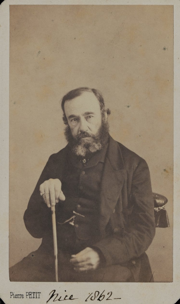 Generalløytnant Sir James Outram i sivile klær, Nice, 1862 av Unknown