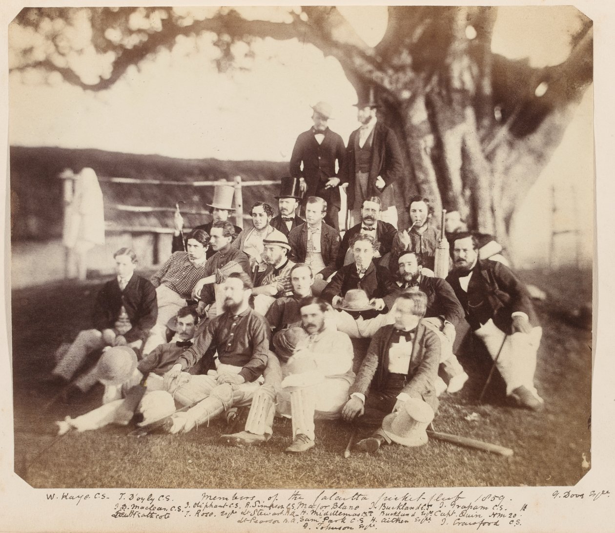 Medlemmer av Calcutta Cricket Club, 1859 av Unknown