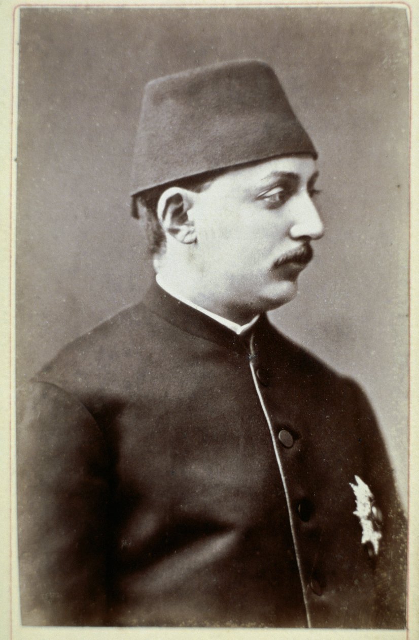 Det osmanske riket: Portrett av Sultan Murad V (1840-1904)» Fotografi. 1876 Ankara, Turkish Historical Society Tyrkia av Unknown photographer