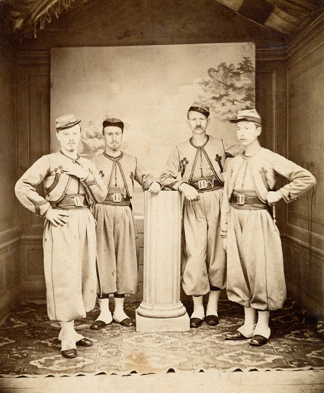 Pavelige Zouaves - Pavelige Zouaves - 1865 - av Unknown photographer