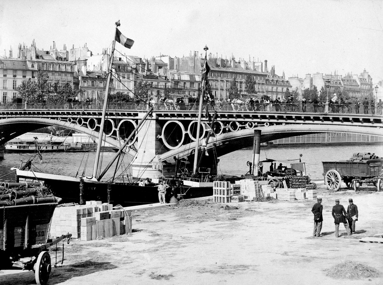 Paris: Karusellbroen og bryggene - fotografering, sent på 1800-tallet av Unknown photographer
