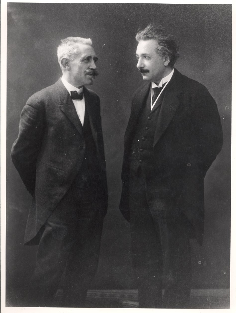 Paul Langevin og Albert Einstein av Unknown photographer