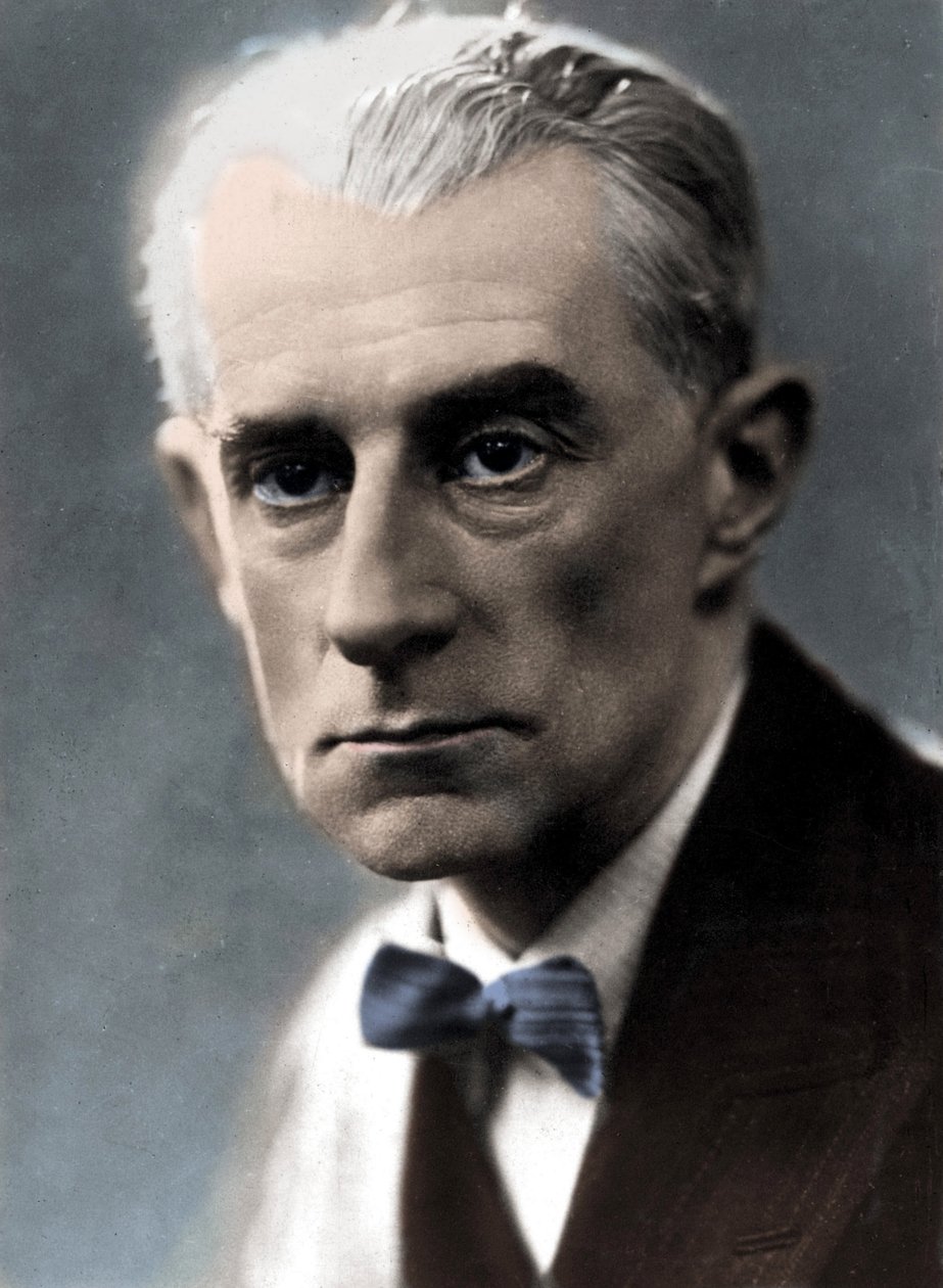 Portrett av komponisten Maurice Ravel. av Unknown photographer