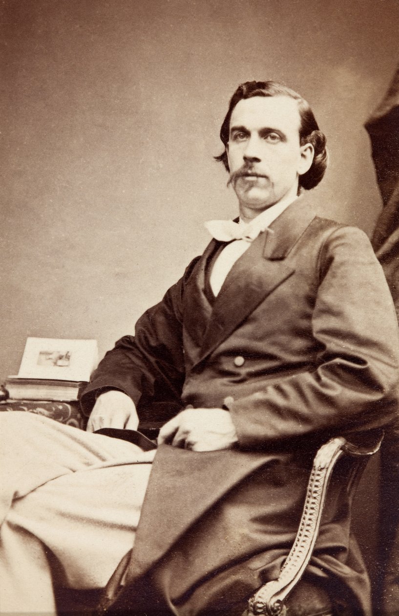 Portrett av Allan Foli, ca. 1860 (s/hvitt-bilde) av Unknown photographer