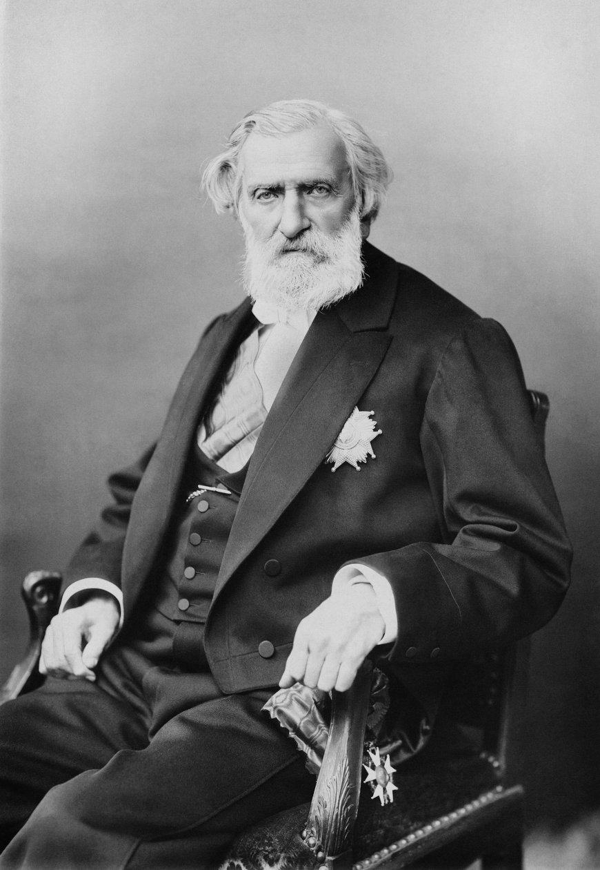 Portrett av Ambroise Thomas (1811-1896), fransk komponist. av Unknown photographer