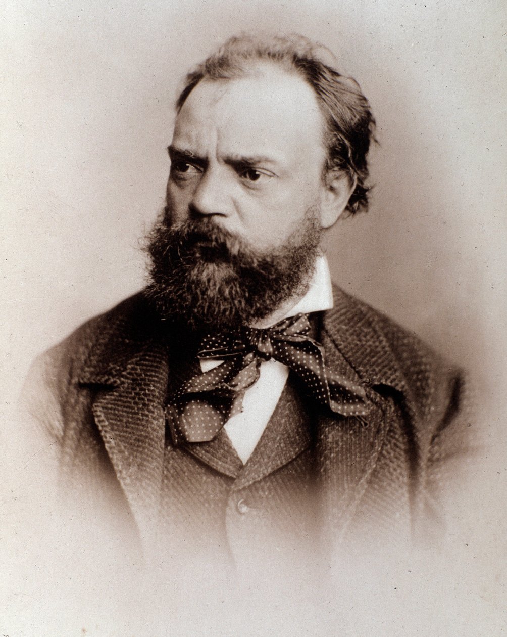 Portrett av Antonin Dvorak (1841-1901) engelsk komponist fra 1800-tallet. Bologna, borgerlig bibliografisk museum av Unknown photographer