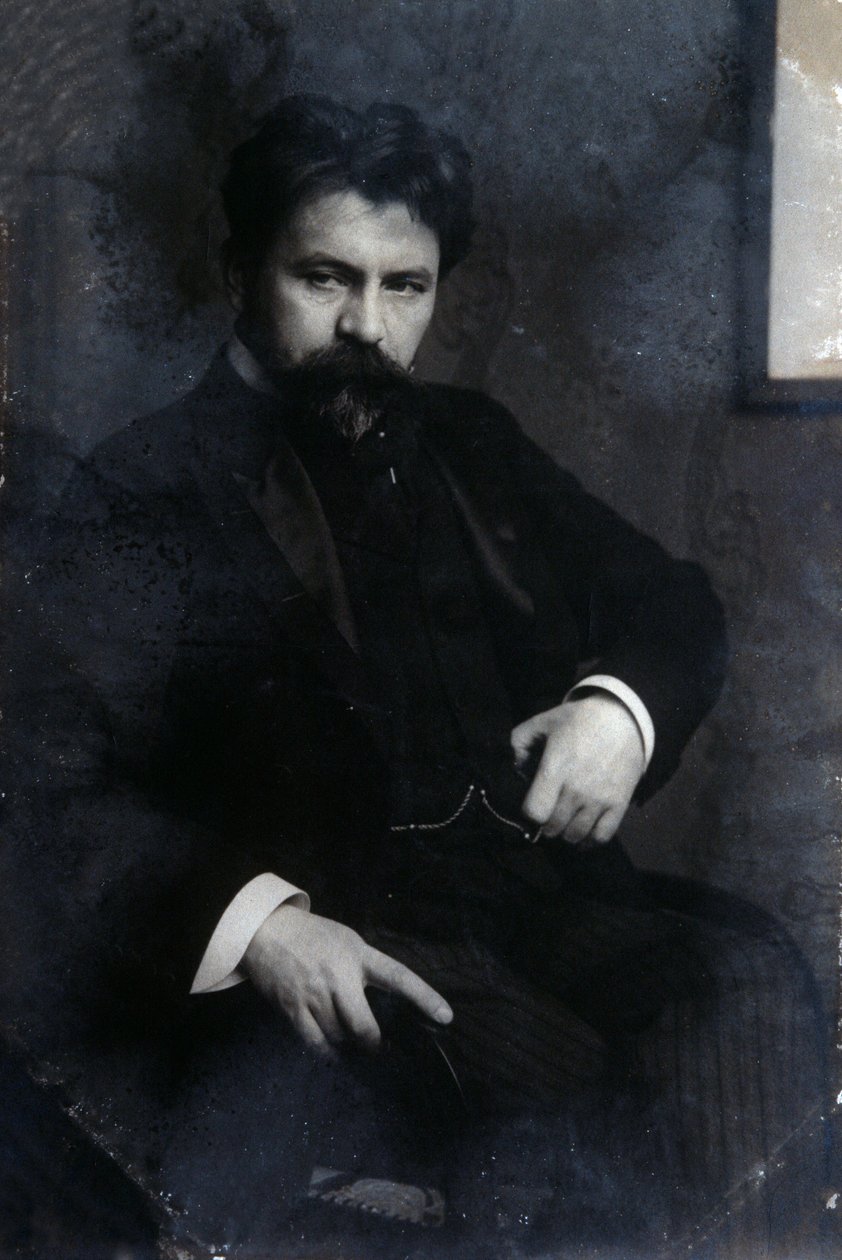 Portrett av Arthur Nikisch (s/hv-bilde) av Unknown photographer
