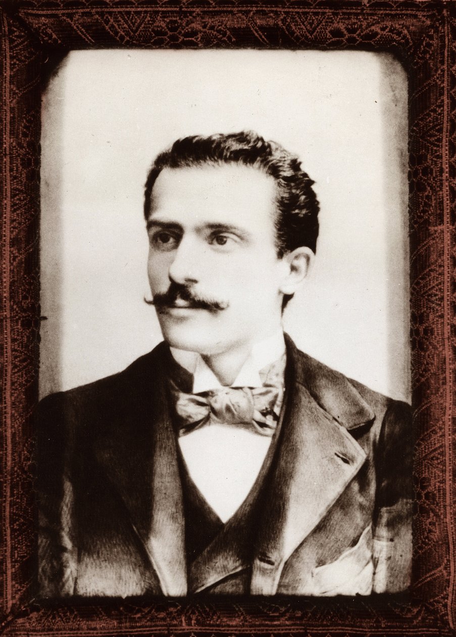 Portrait of Arturo Toscanini (1867-1957) in 1896 - av Unknown photographer