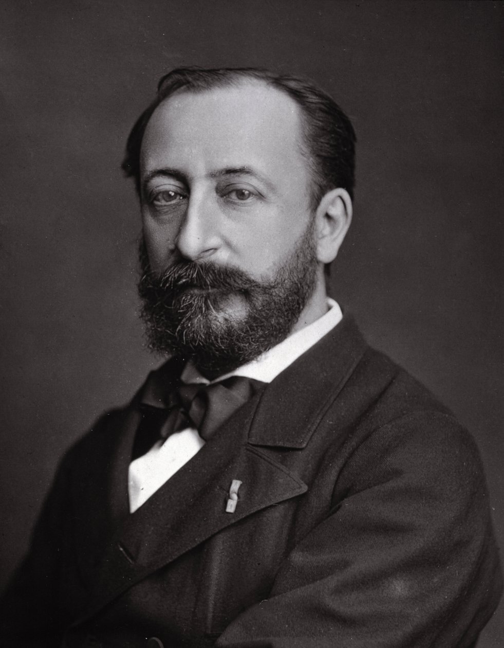 Portrett av Camille Saint Saens (Saint-Saens) (1835 - 1921), fransk komponist. av Unknown photographer