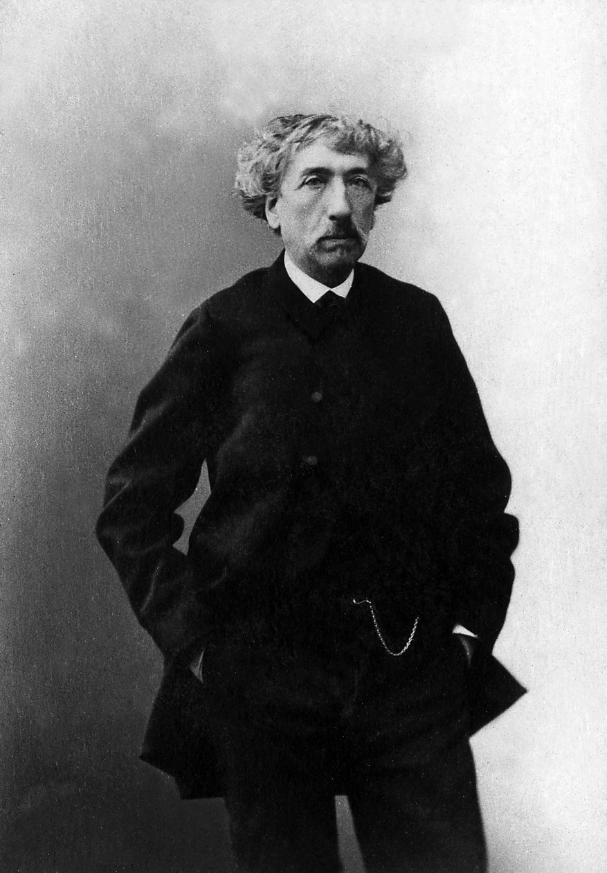 Portrett av Charles Garnier (1825-1898), fransk arkitekt. av Unknown photographer