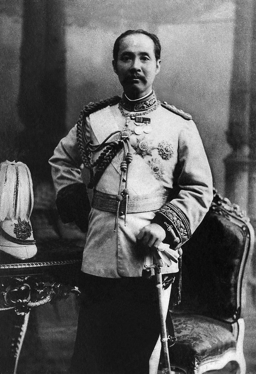 Portrett av Chulalongkorn (1853-1919), kjent som Rama V, konge av Thailand (1868-1910). av Unknown photographer