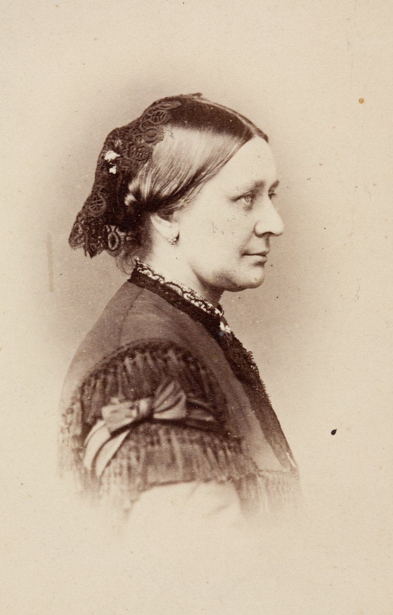 Portrett av Clara Schumann av Unknown photographer