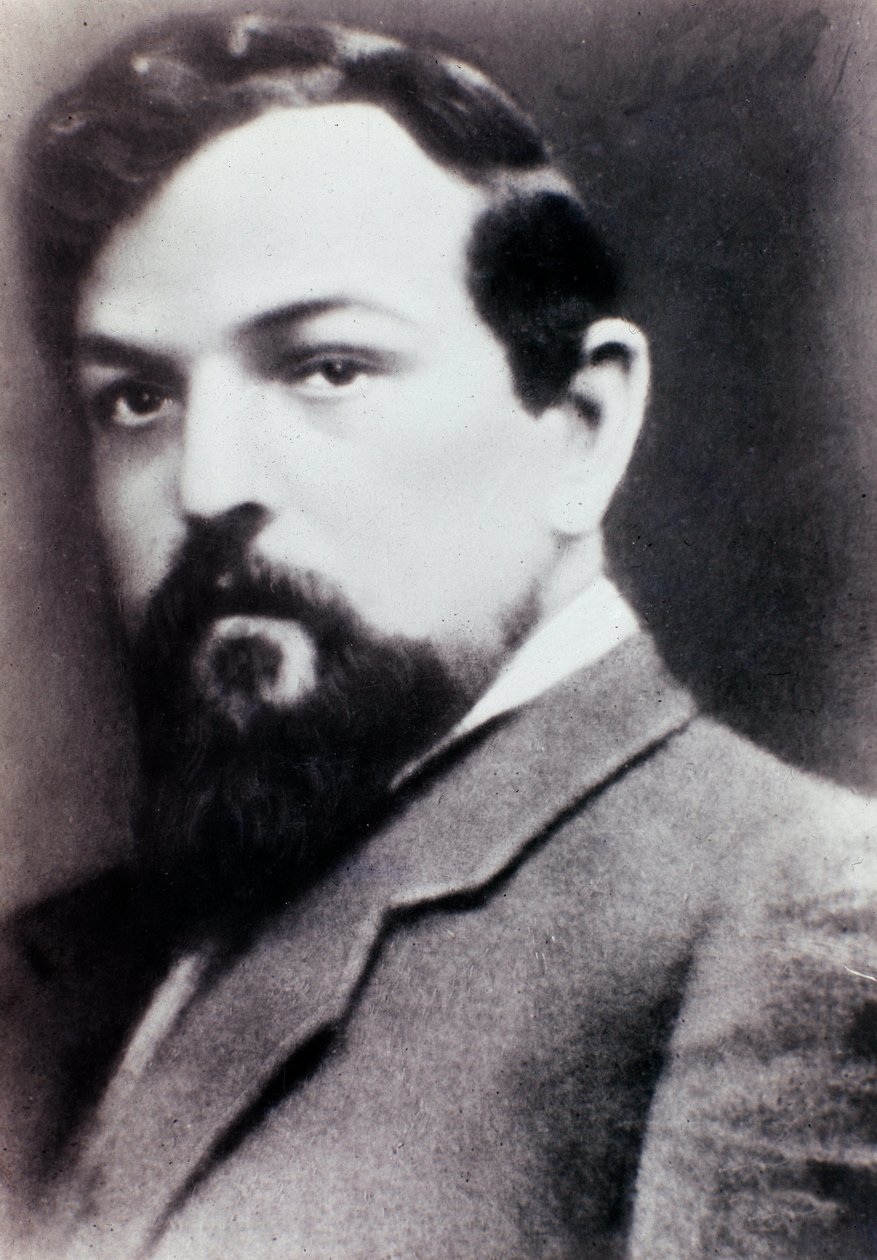Portrett av Claude Debussy (s/hvitt bilde) av Unknown photographer